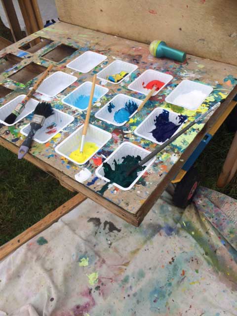 Paint colours used